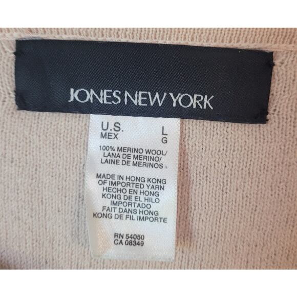 VTG Cottagecore Elegance Blush Pink Boiled Wool Beaded Statement Cardi Jacket L - Picture 4 of 6